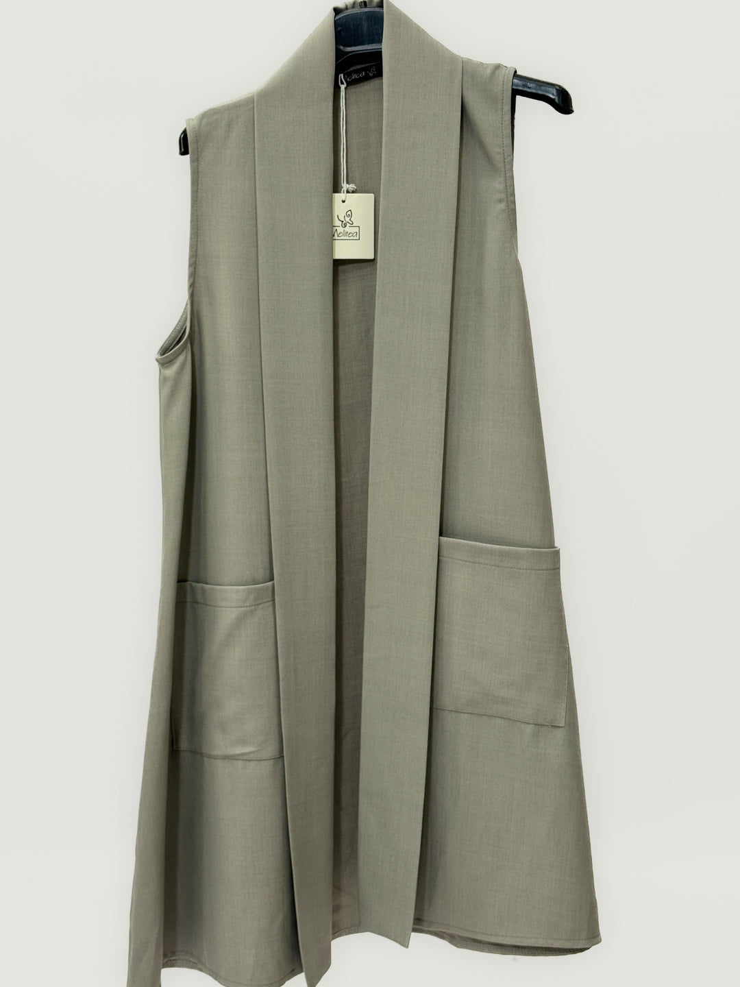 Fluid™  |  Long Gilet Pockets Minimal