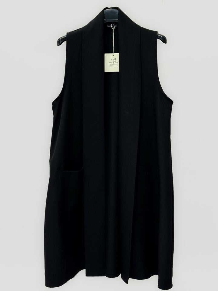 Fluid™  |  Long Gilet Pockets Minimal