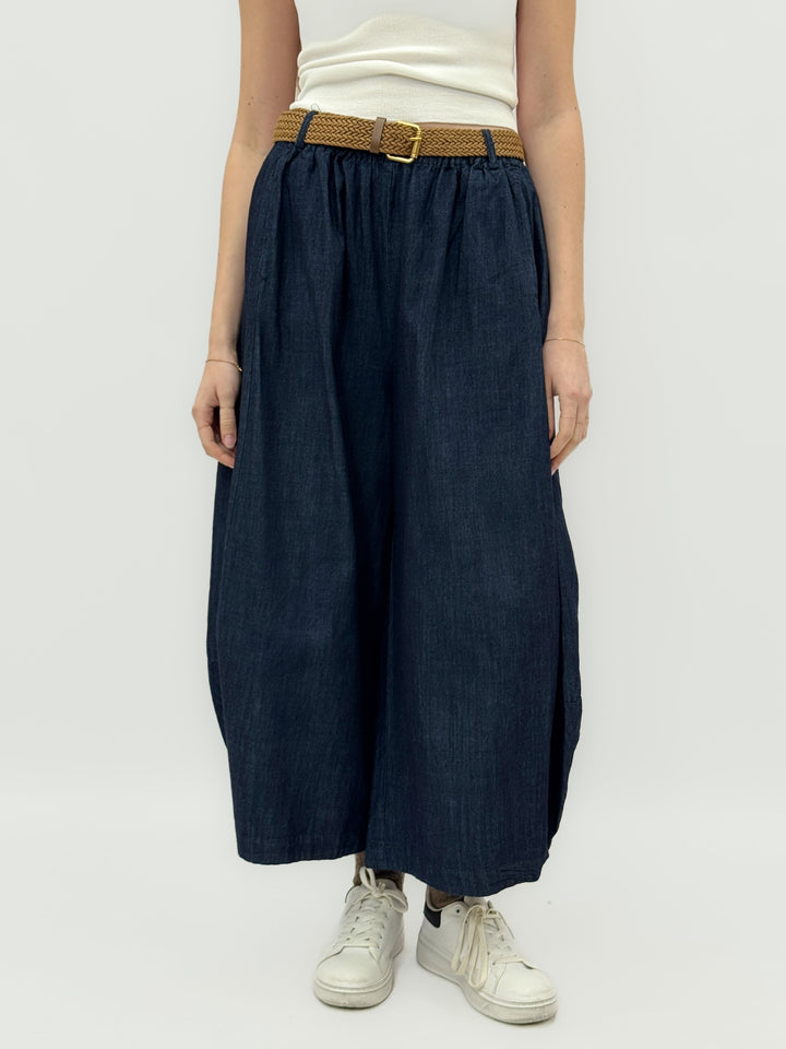 Dominique™  |  High-Waisted Palazzo Trousers Elastic