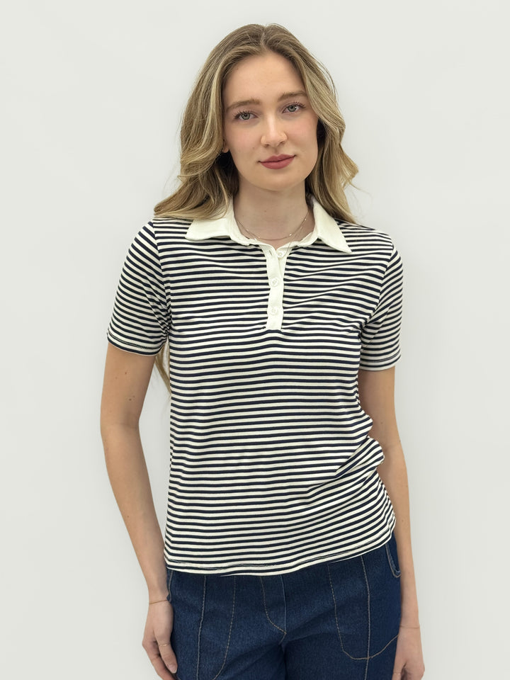 Elsabé™  |  Chic Casual Striped T-shirt