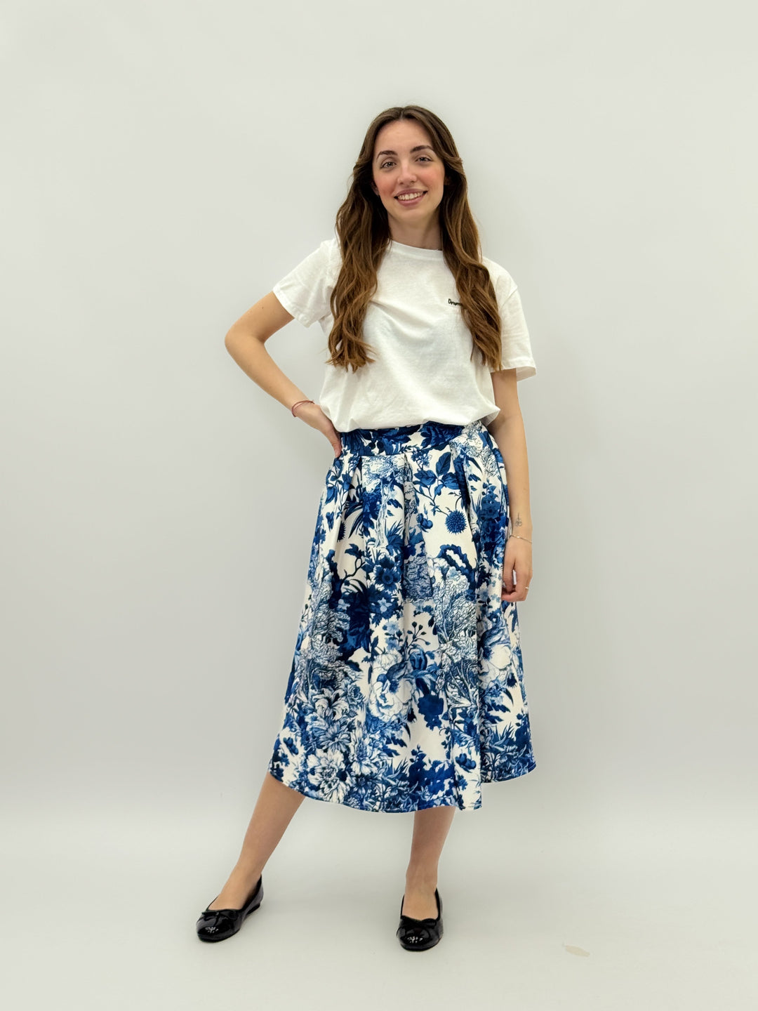 Viviane™  |  Floral Midi Skirt