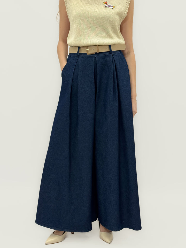 Esmé™  |  High-Waisted Palazzo Trousers Pleats