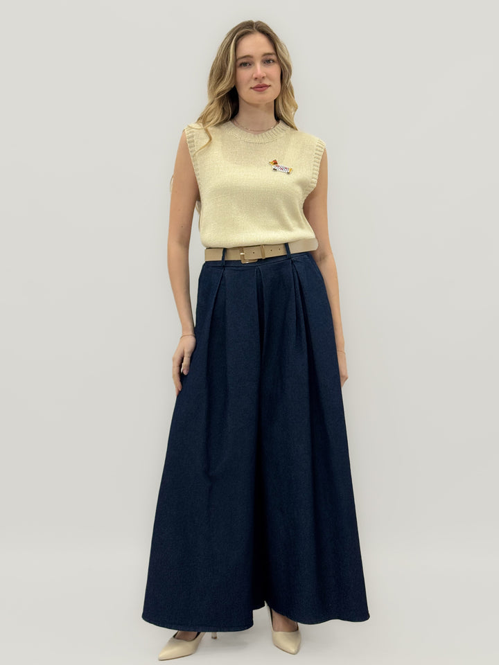Esmé™  |  High-Waisted Palazzo Trousers Pleats