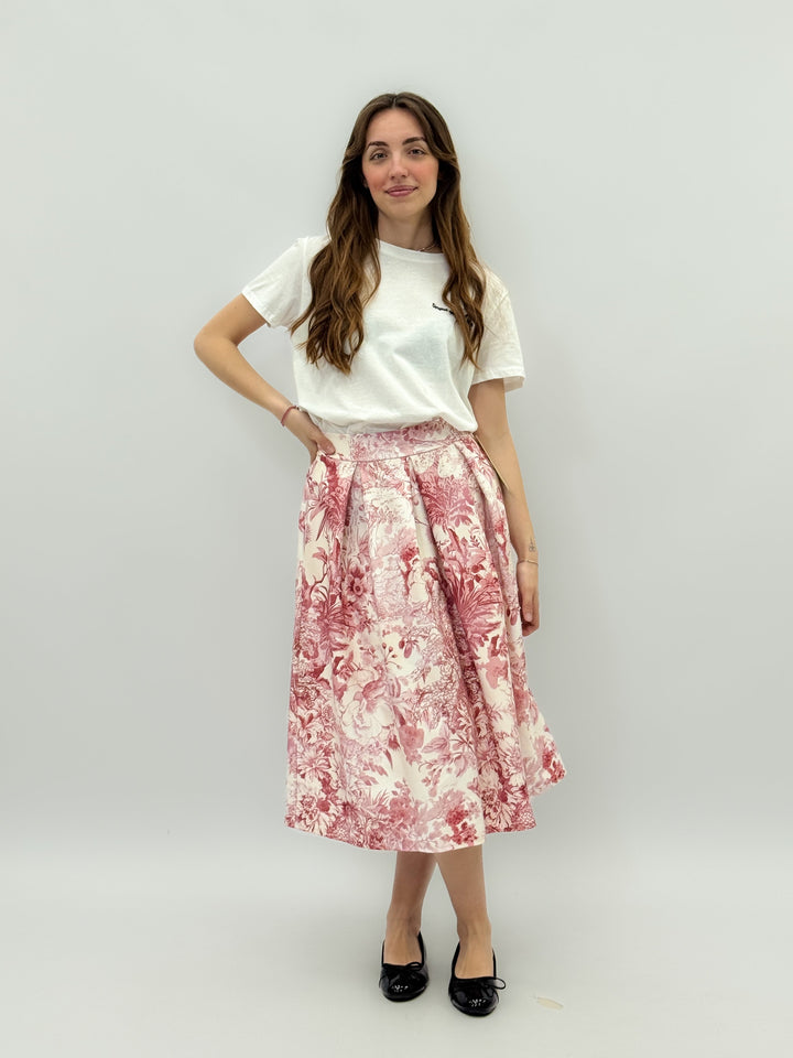 Viviane™  |  Floral Midi Skirt