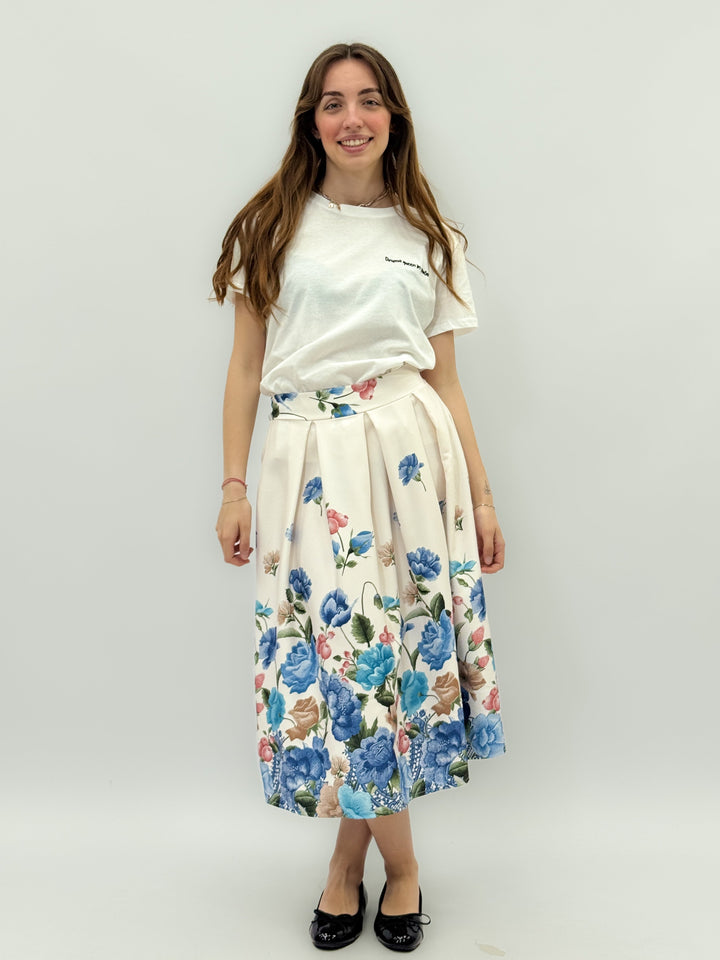 Viviane™  |  Floral Midi Skirt