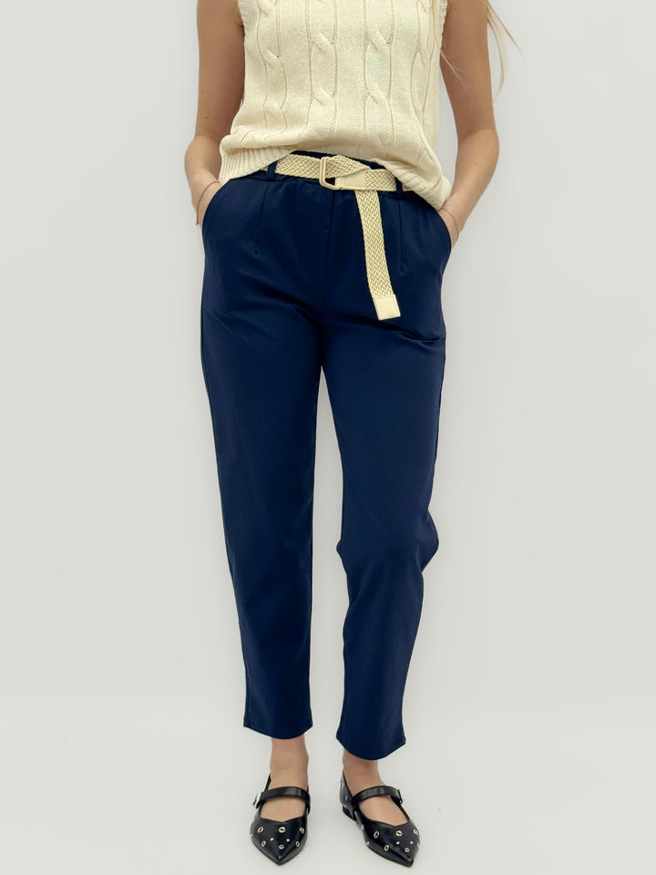 Suné™  |  Elasticated Waist Slim Trousers