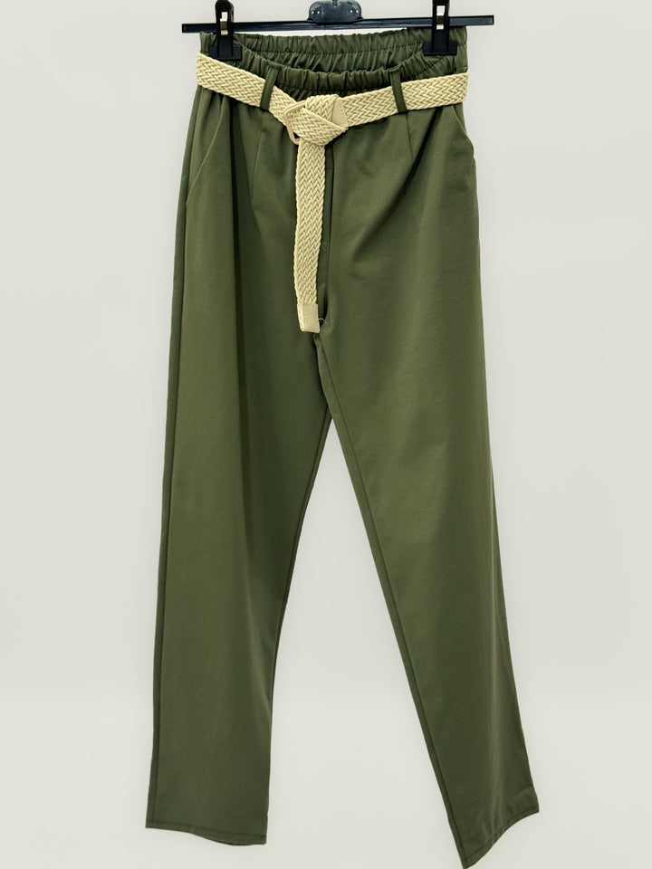 Suné™  |  Elasticated Waist Slim Trousers