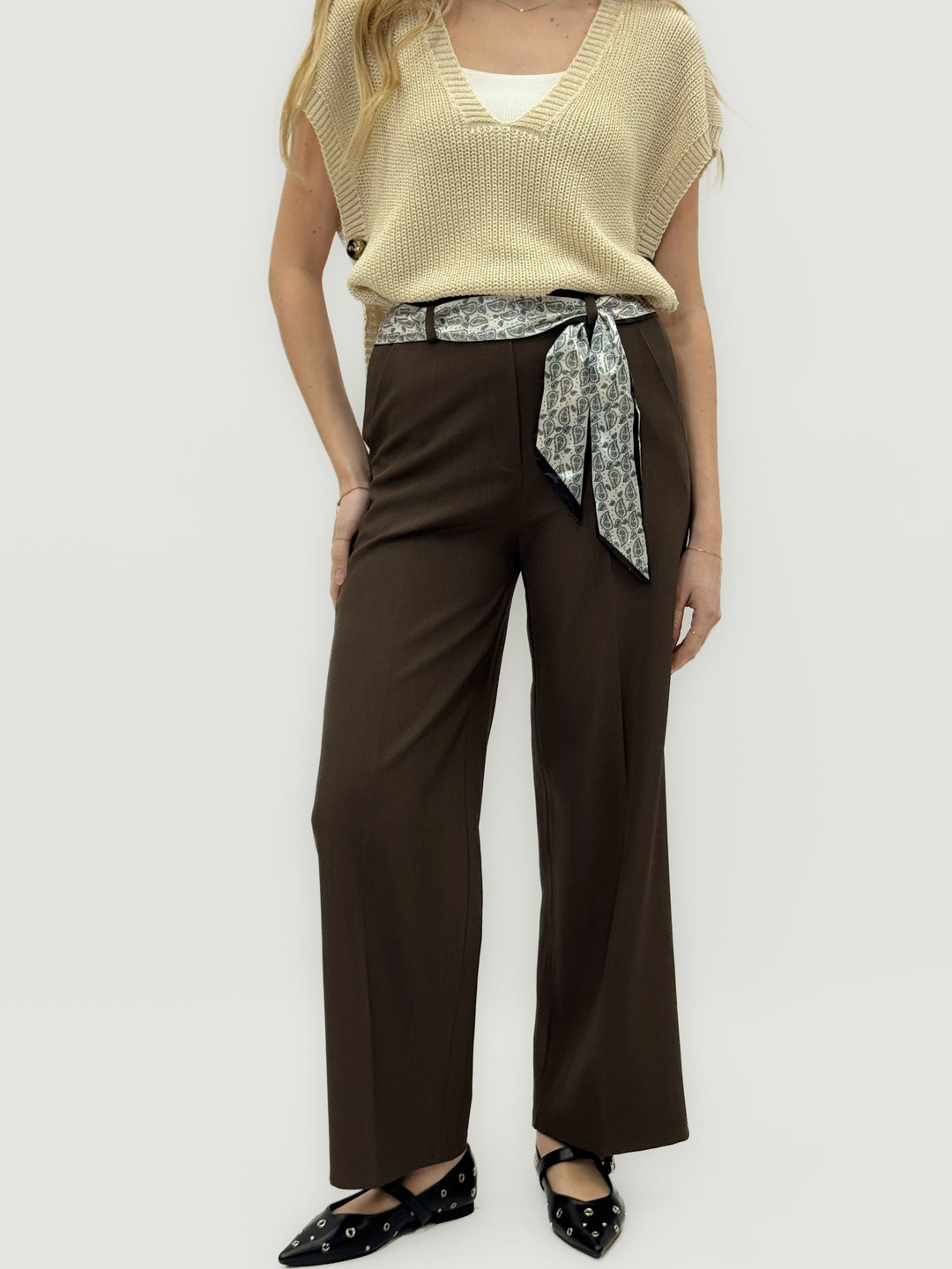 Women's™  |  Palazzo Trousers Patterned Belt