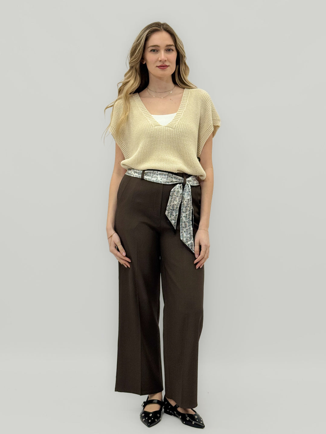 Women's™  |  Palazzo Trousers Patterned Belt