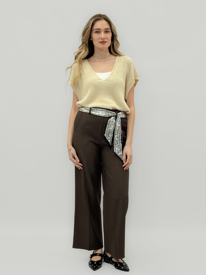 Women's™  |  Palazzo Trousers Patterned Belt