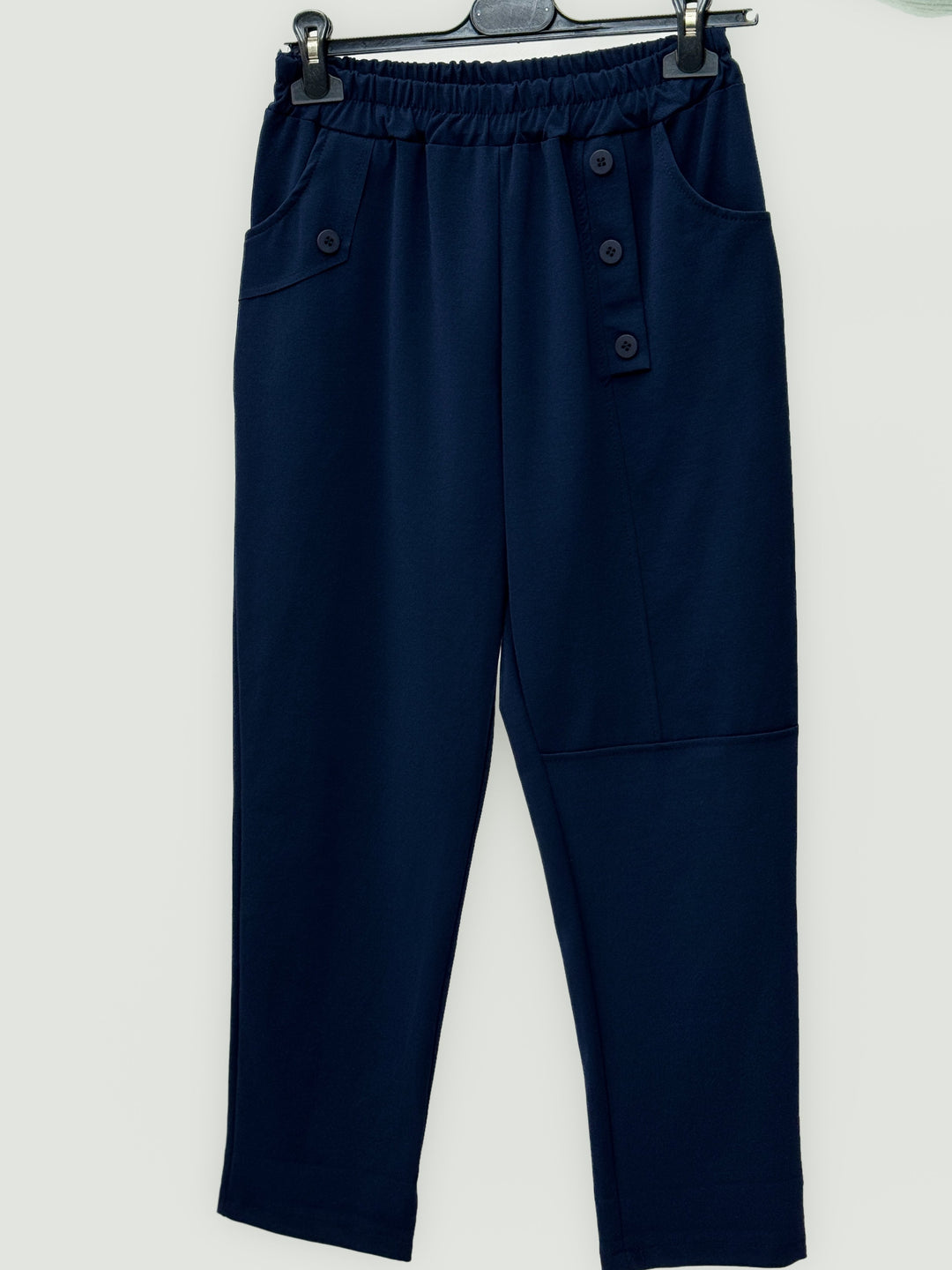 Greer™  |  Soft Trousers Elasticated Buttons