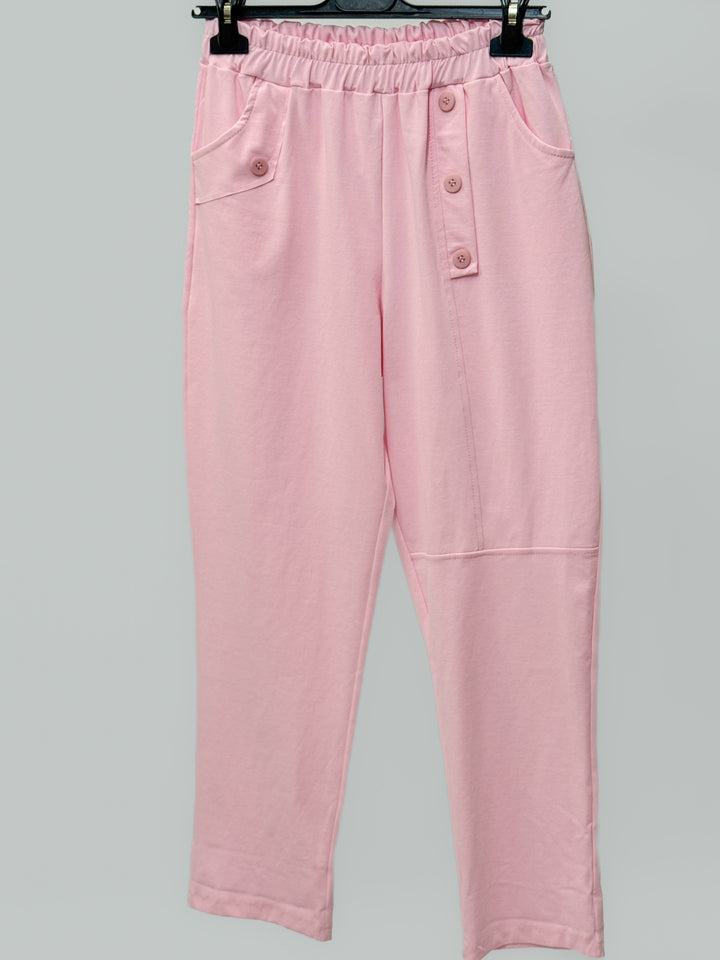 Greer™  |  Soft Trousers Elasticated Buttons