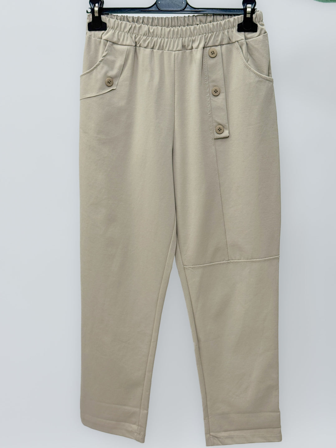 Greer™  |  Soft Trousers Elasticated Buttons