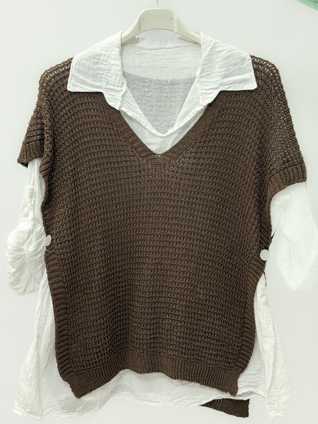 Ladies™  |  Oversized Knitted Gilet