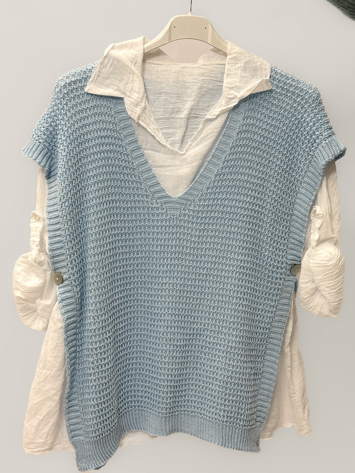 Ladies™  |  Oversized Knitted Gilet