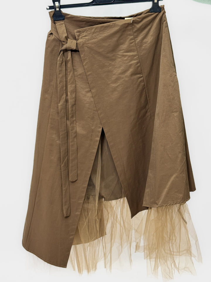 Lieke™  |  Midi Skirt Wrap soft luxurious fabrics