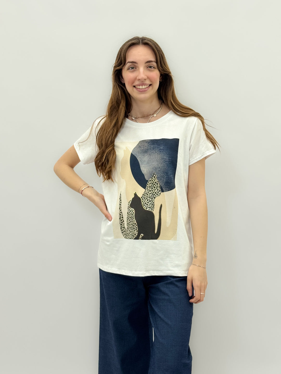 Zara™  |  Cat Print T-shirt