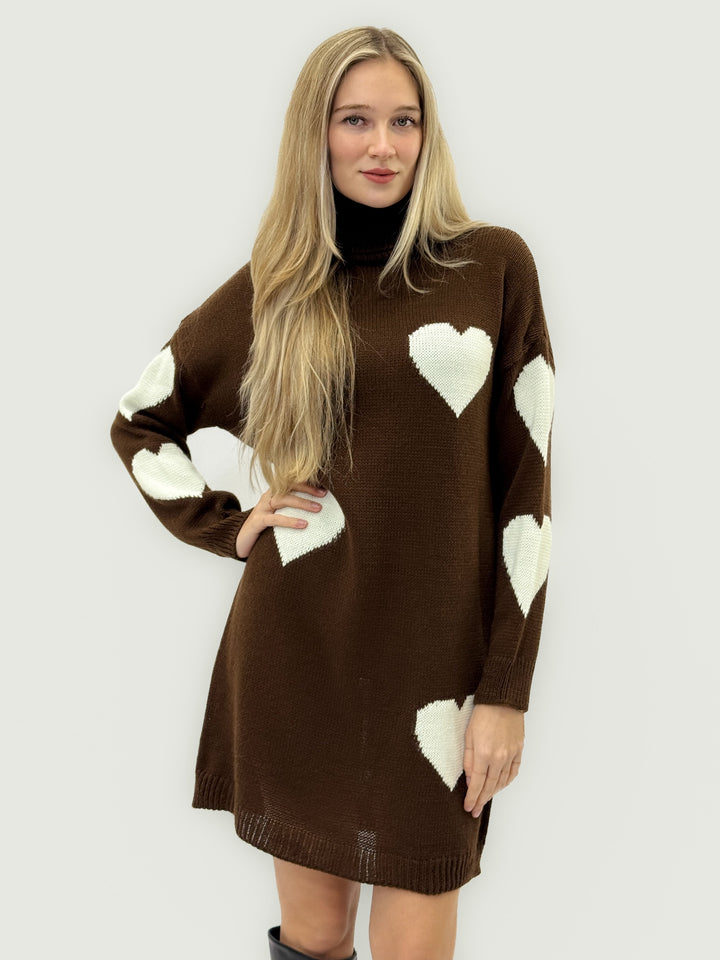 Doreen™  |  Heart Pattern Knit Romantic