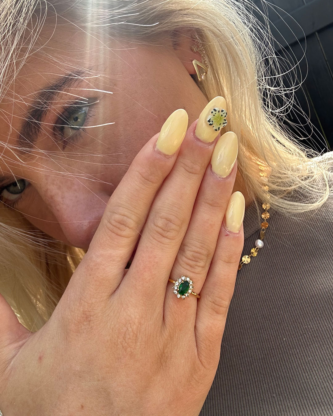 Amaryelle™  |  Green Zirconia Ring Gold
