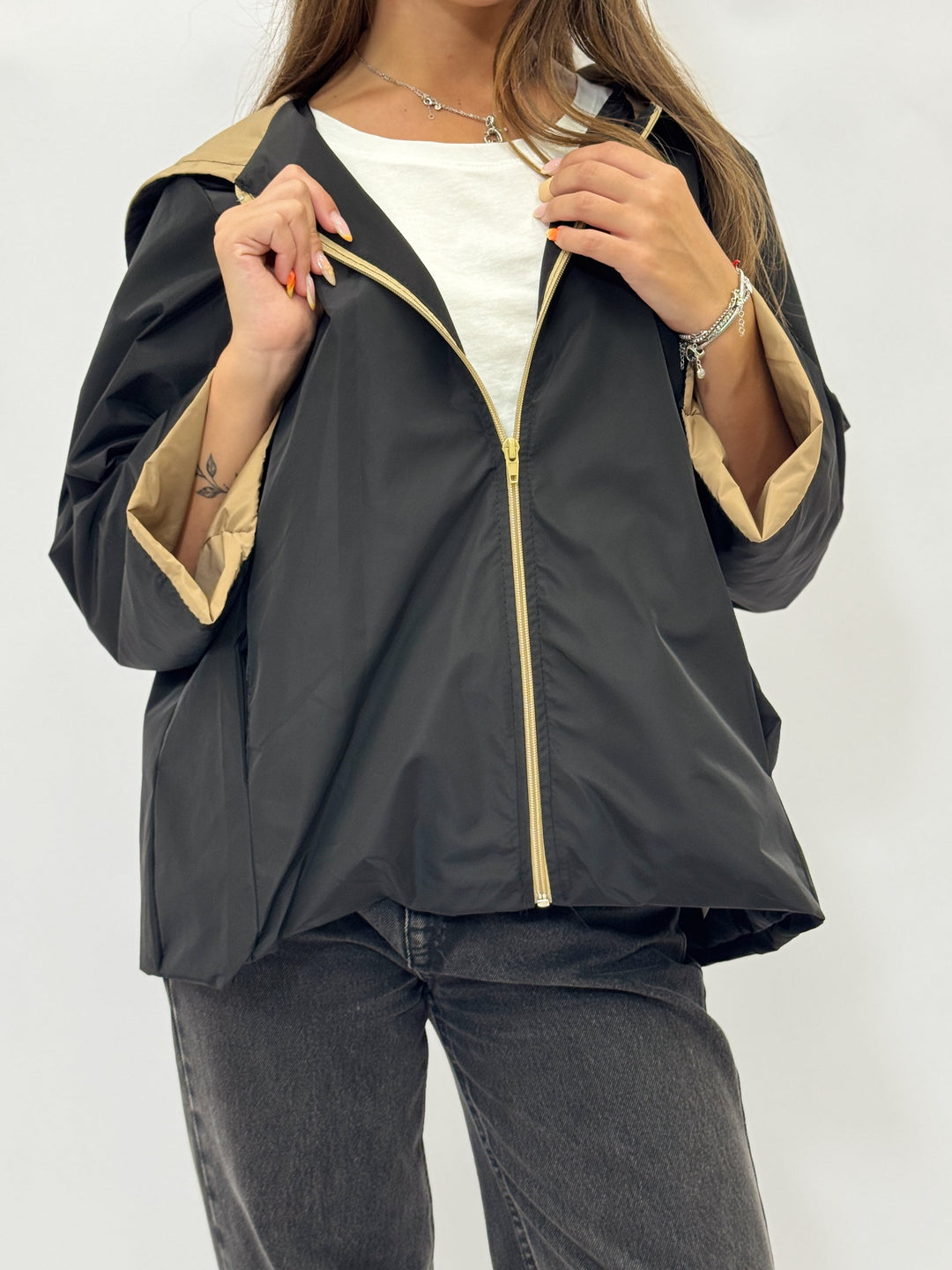Winnie™  |  Hooded Jacket Beige Lining