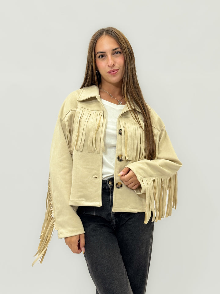 Nadine™  |  soft luxurious fabrics Effect Jacket Fringes