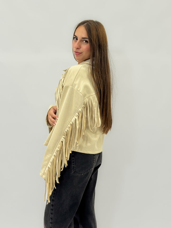 Nadine™  |  soft luxurious fabrics Effect Jacket Fringes