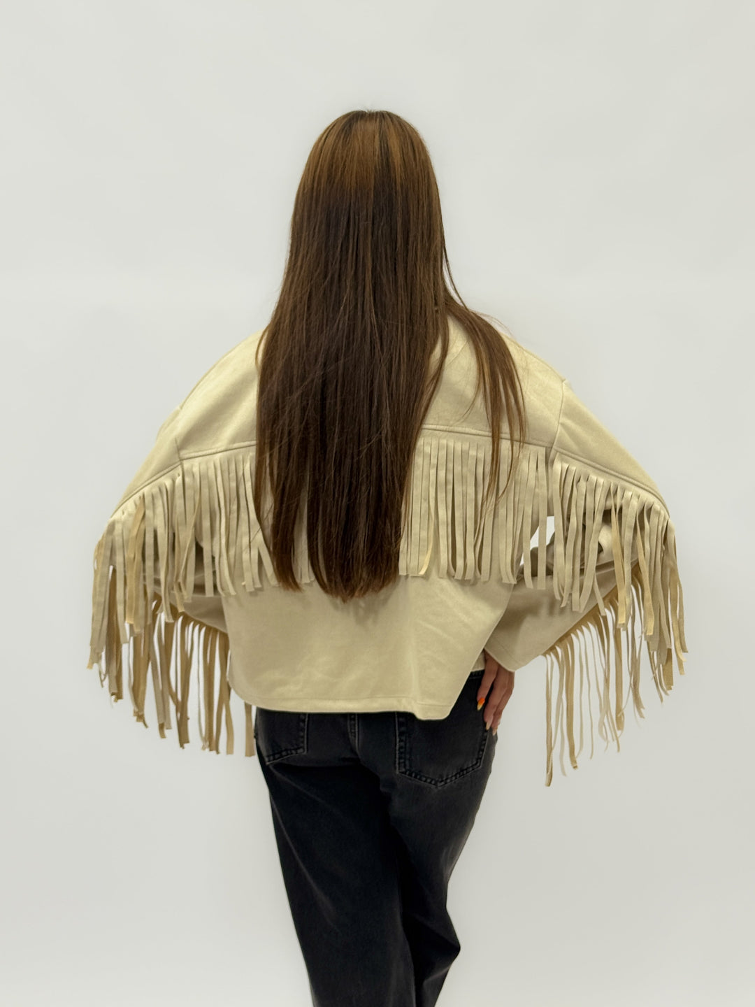 Nadine™  |  soft luxurious fabrics Effect Jacket Fringes