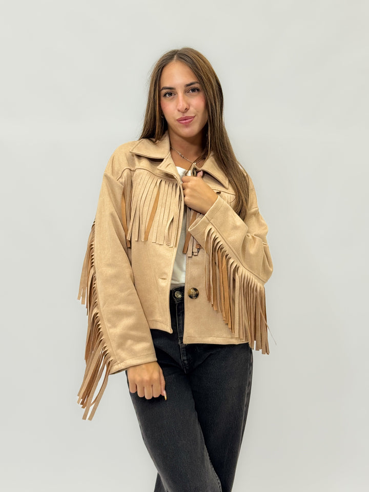 Nadine™  |  soft luxurious fabrics Effect Jacket Fringes