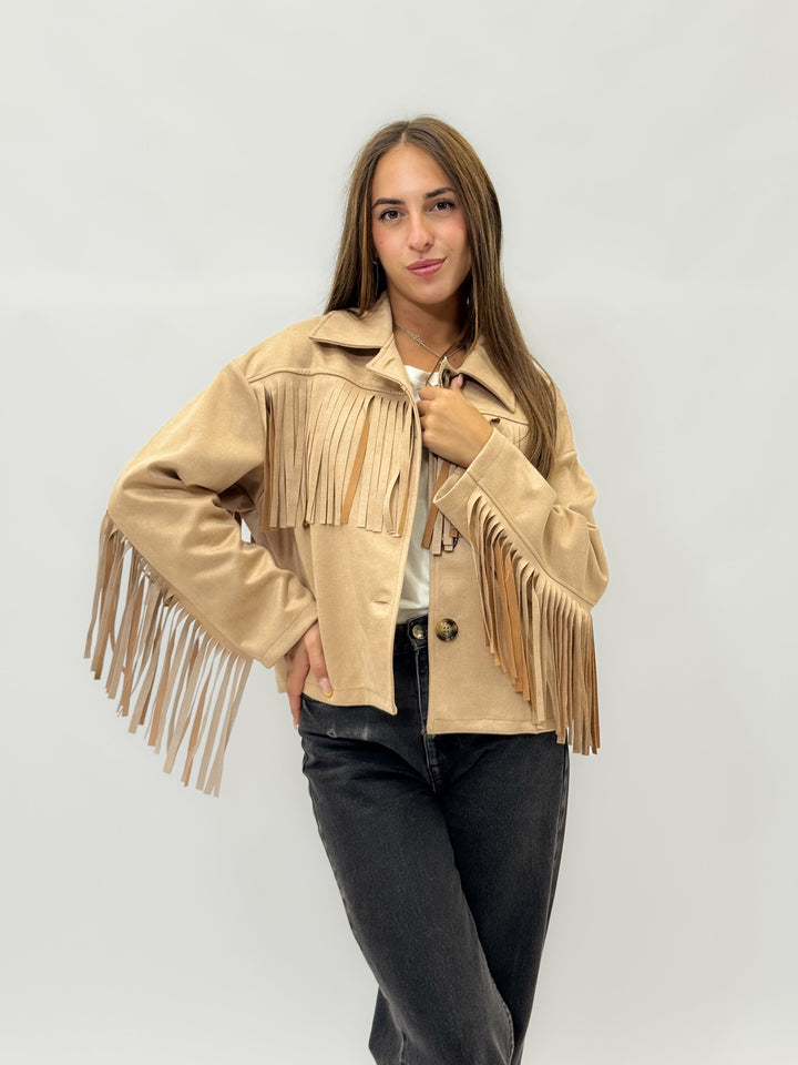 Nadine™  |  soft luxurious fabrics Effect Jacket Fringes