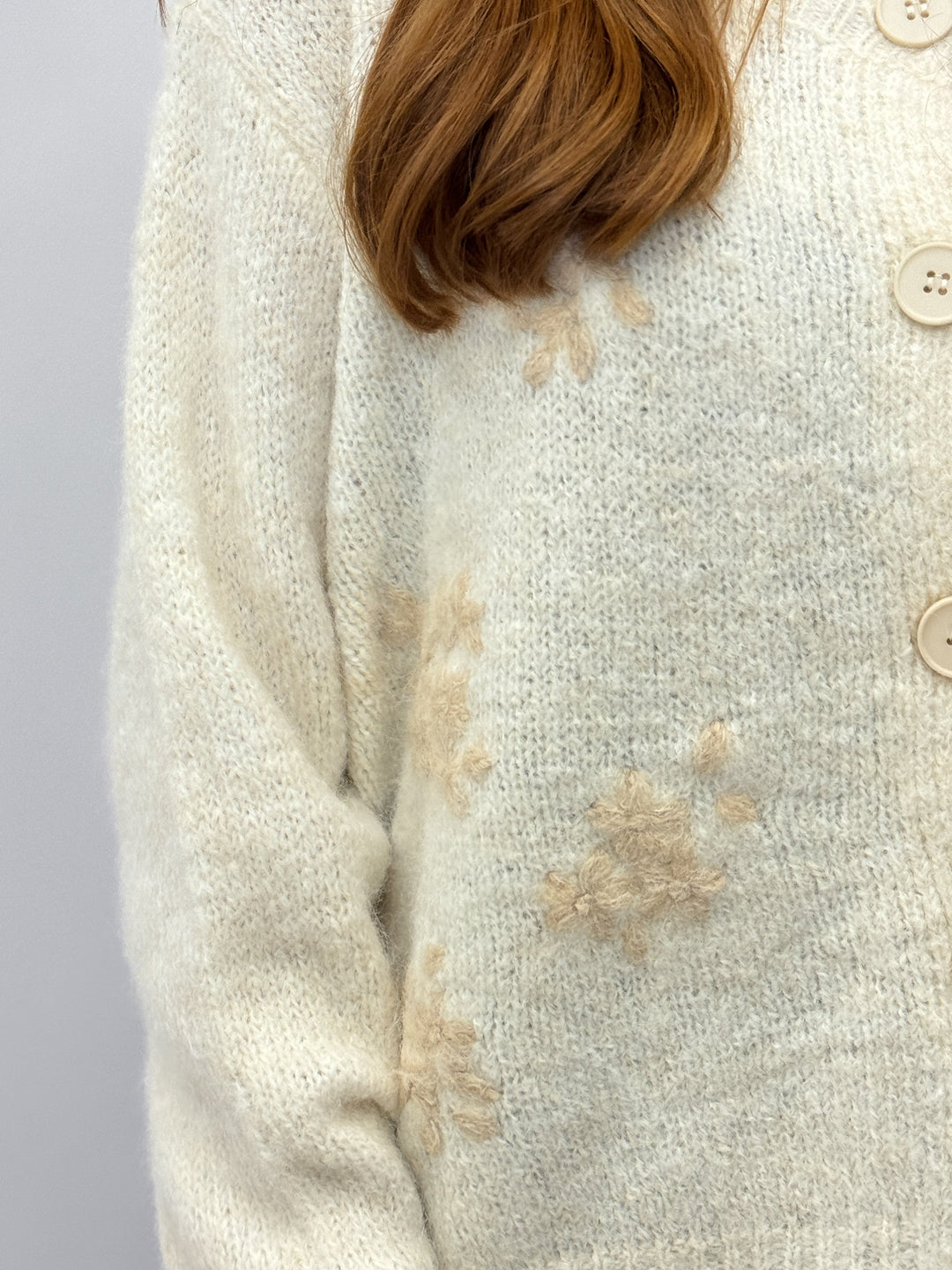 Delia™  |  Soft Cardigan Flower Fit