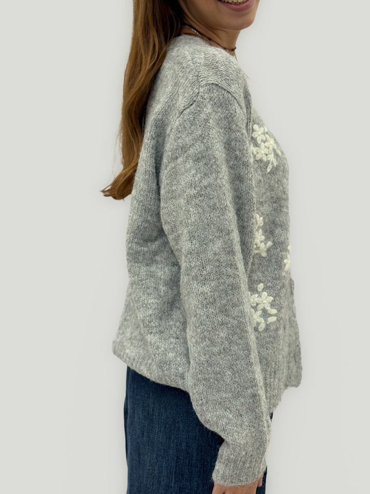 Delia™  |  Soft Cardigan Flower Fit