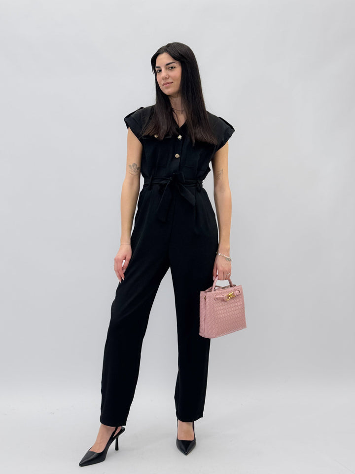 Ximena™  |  Long Jumpsuit Buttons