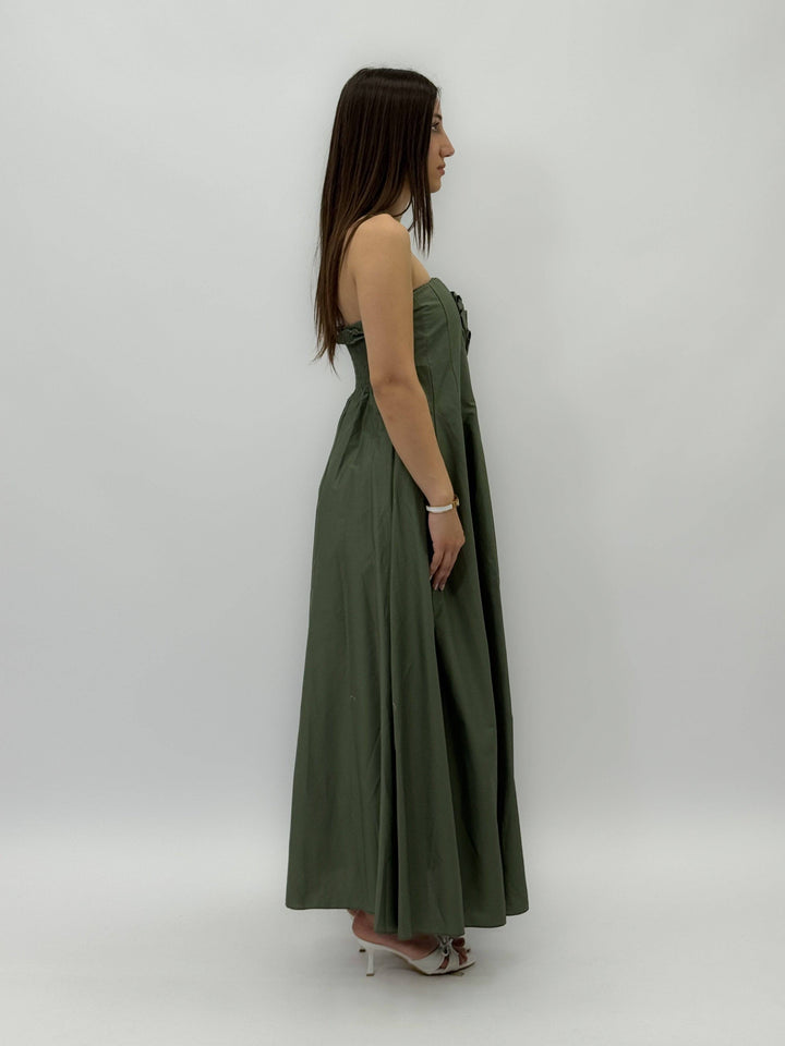 Elegant Flora™ flowing dress by Emma & Rose Cape Town, featuring lightweight fabric and intricate floral details.