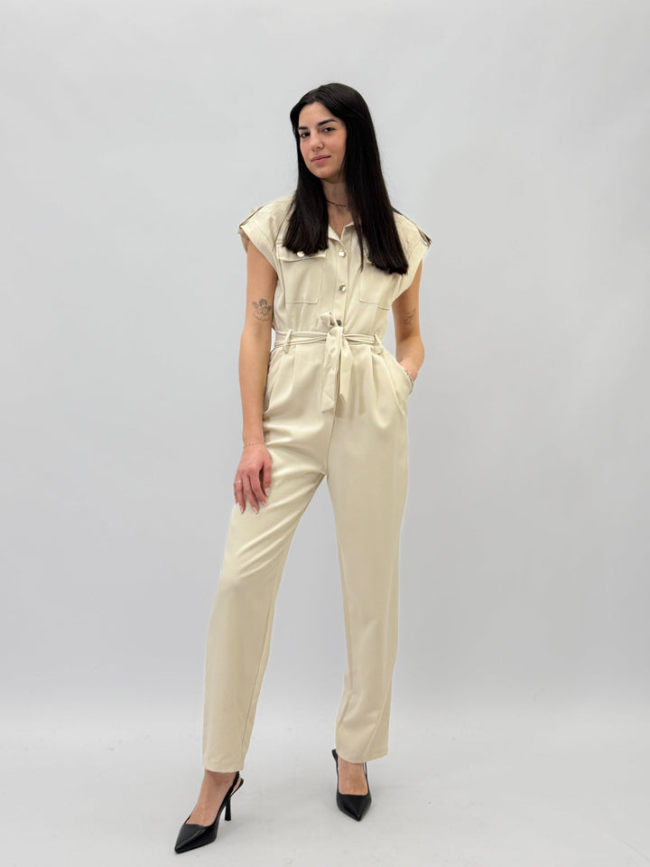 Ximena™  |  Long Jumpsuit Buttons