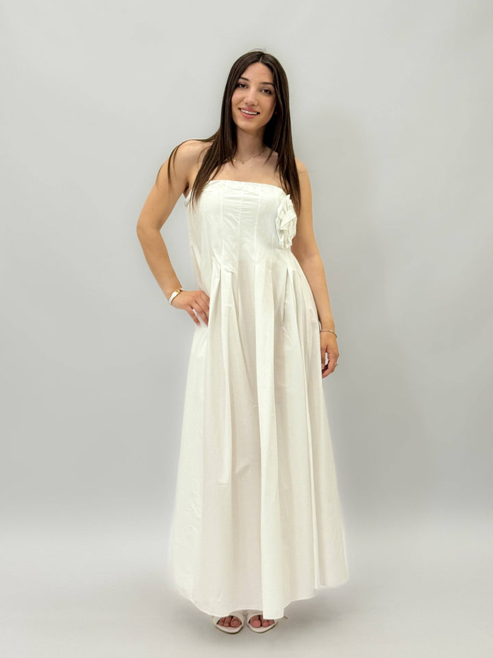 Flora™ flowing dress by Emma & Rose Cape Town featuring lightweight fabric and elegant design, perfect for summer occasions.