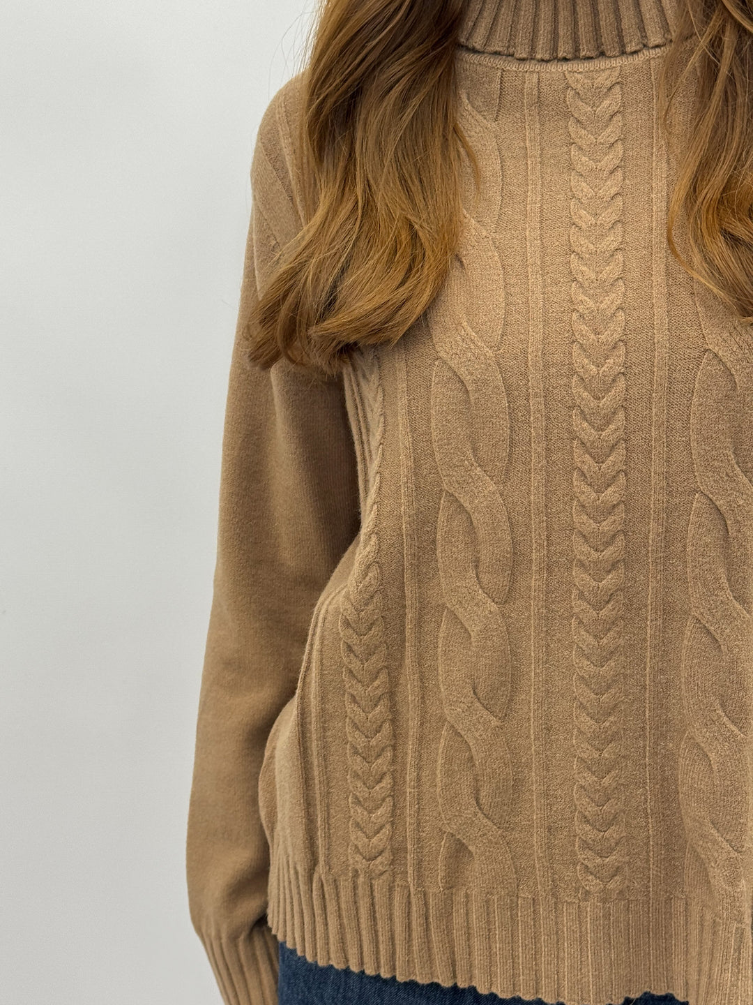 Wilma™  |  Turtleneck Sweater Braids