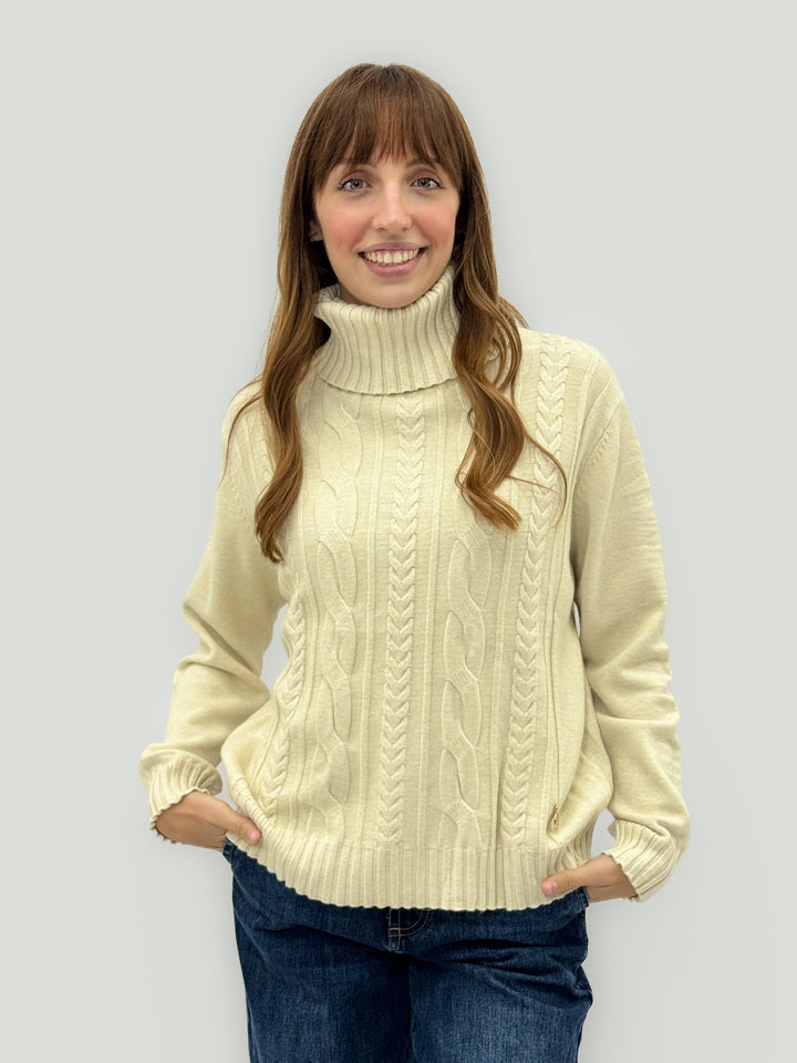 Wilma™  |  Turtleneck Sweater Braids