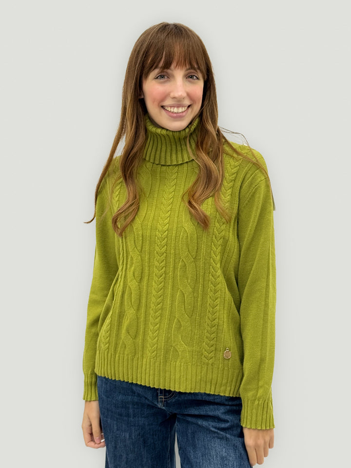 Wilma™  |  Turtleneck Sweater Braids