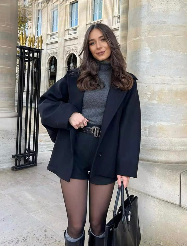 Linsey Trendy Oversized Wool Coat, view 5 - Elena Harper