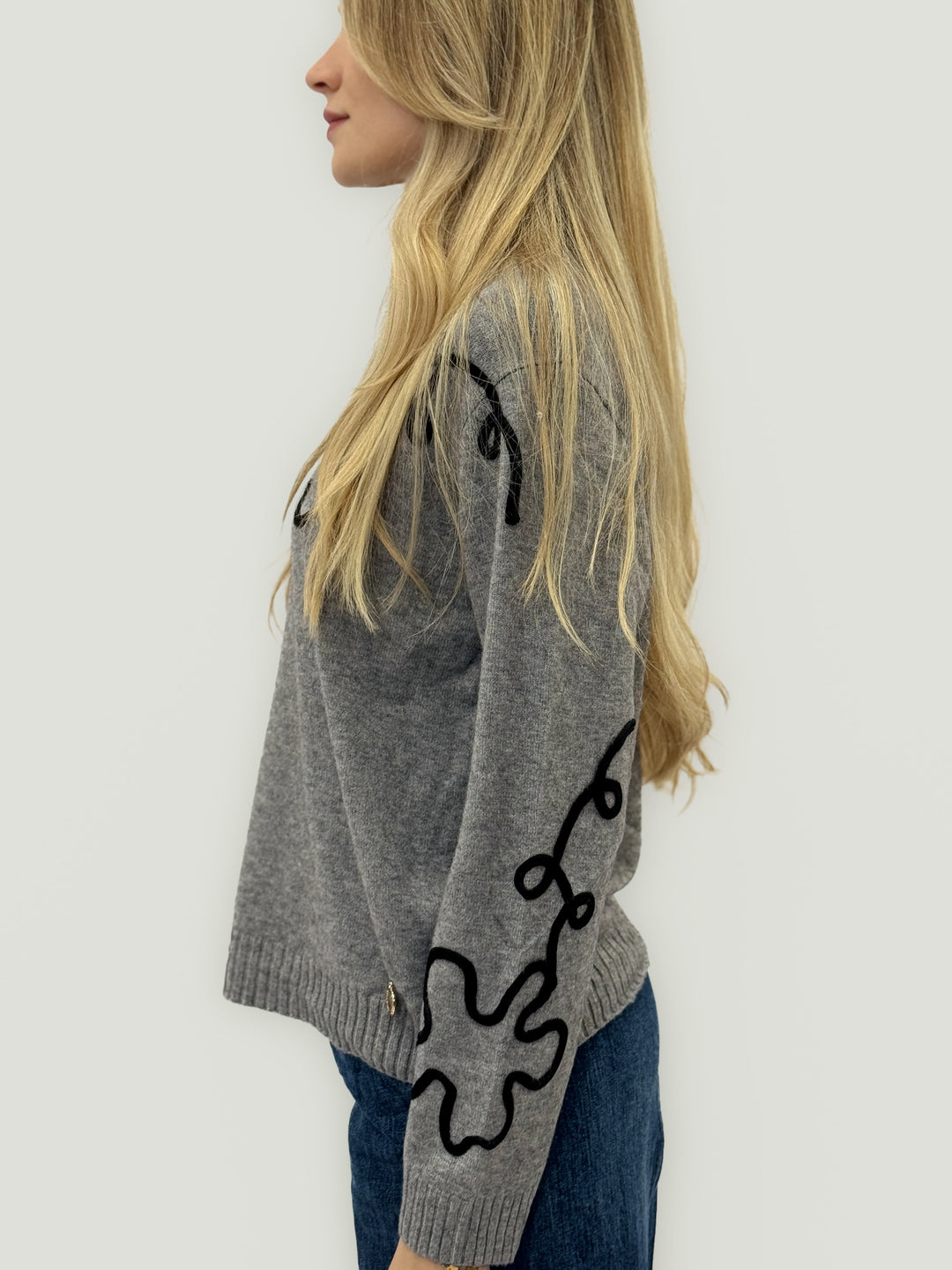 Emma & Rose embroidered knit jumper — women's knitwear