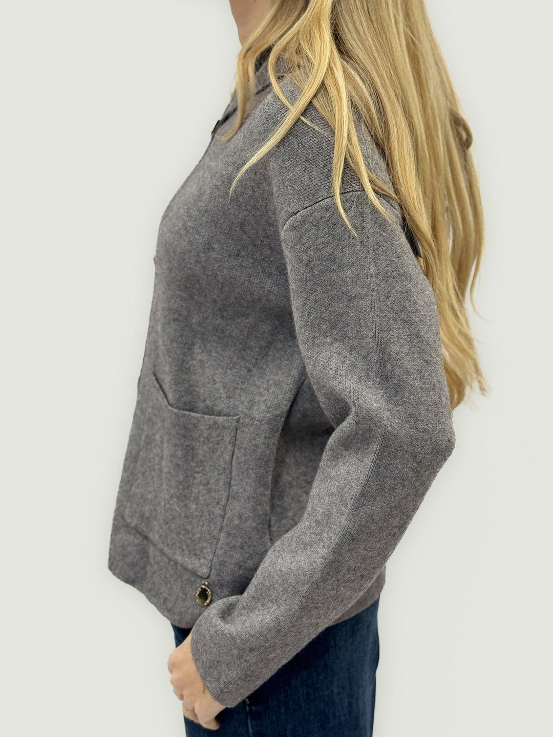 Zoë™  |  Hooded Cardigan Jacket Buttons