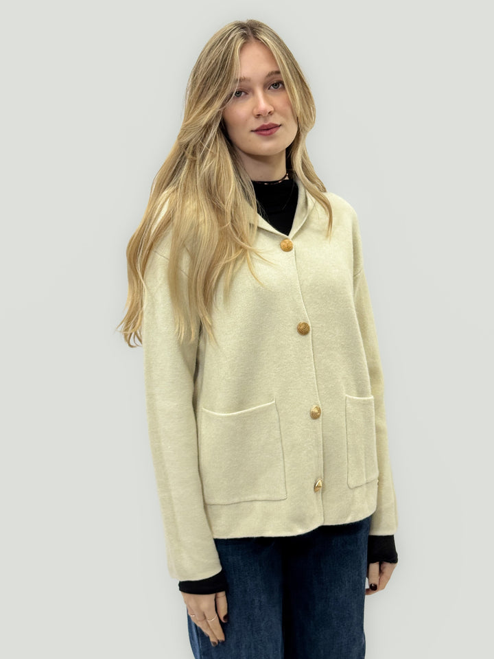 Zoë™  |  Hooded Cardigan Jacket Buttons