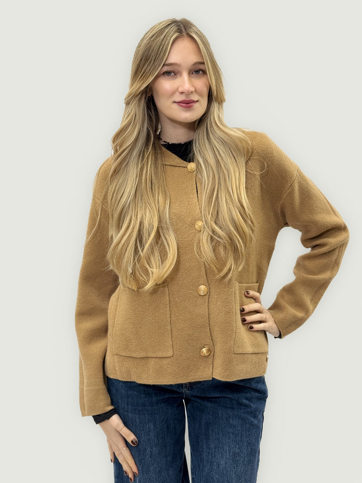Zoë™  |  Hooded Cardigan Jacket Buttons