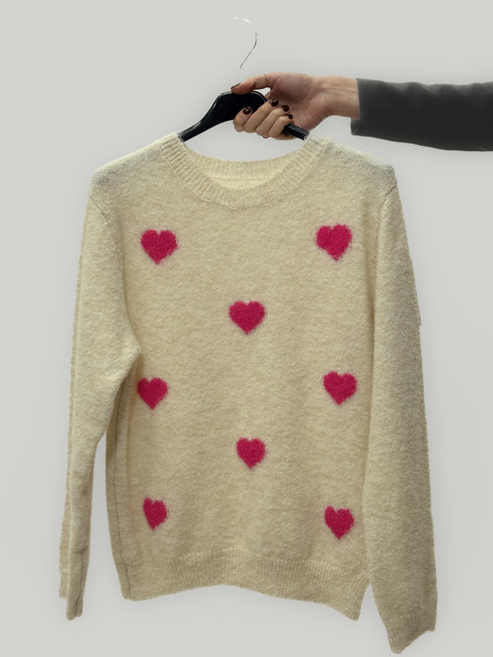 Francien™  |  Wool Blend Sweater Hearts