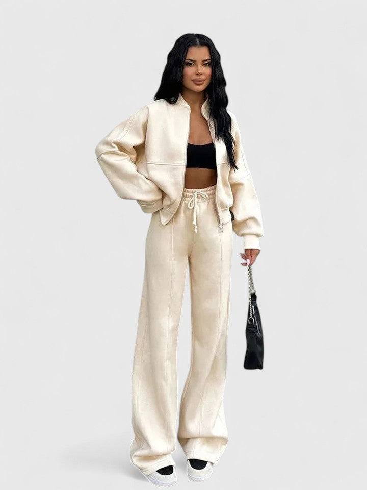 Olyverrah™ sweater trousers outfit set by Emma & Rose Cape Town featuring a cozy sweater and matching trousers for casual wear.