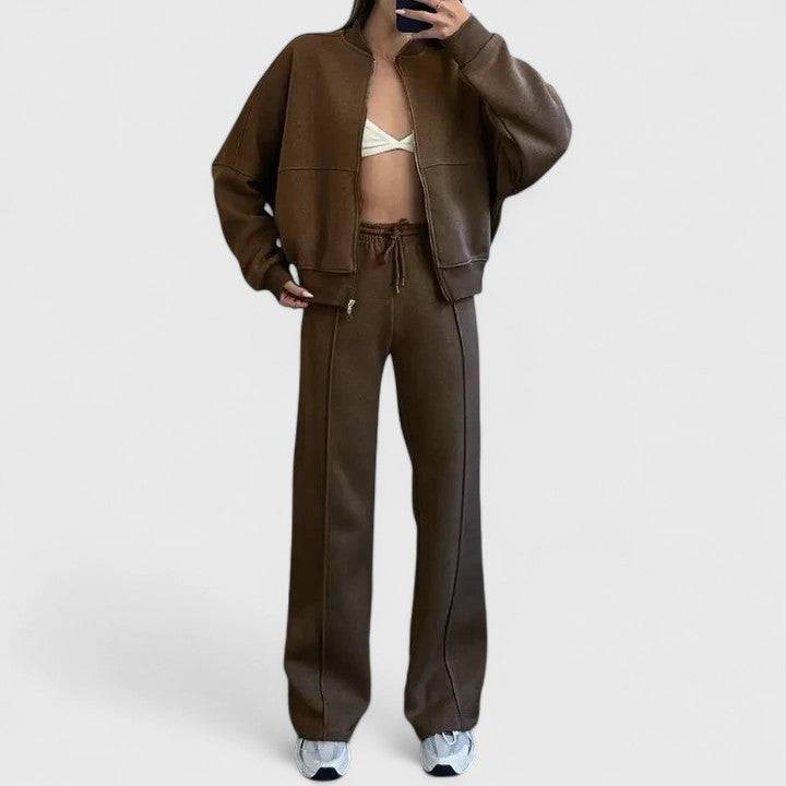 Olyverrah™ comfortable sweater trousers outfit set by Emma & Rose Cape Town, featuring a cozy sweater and matching trousers.