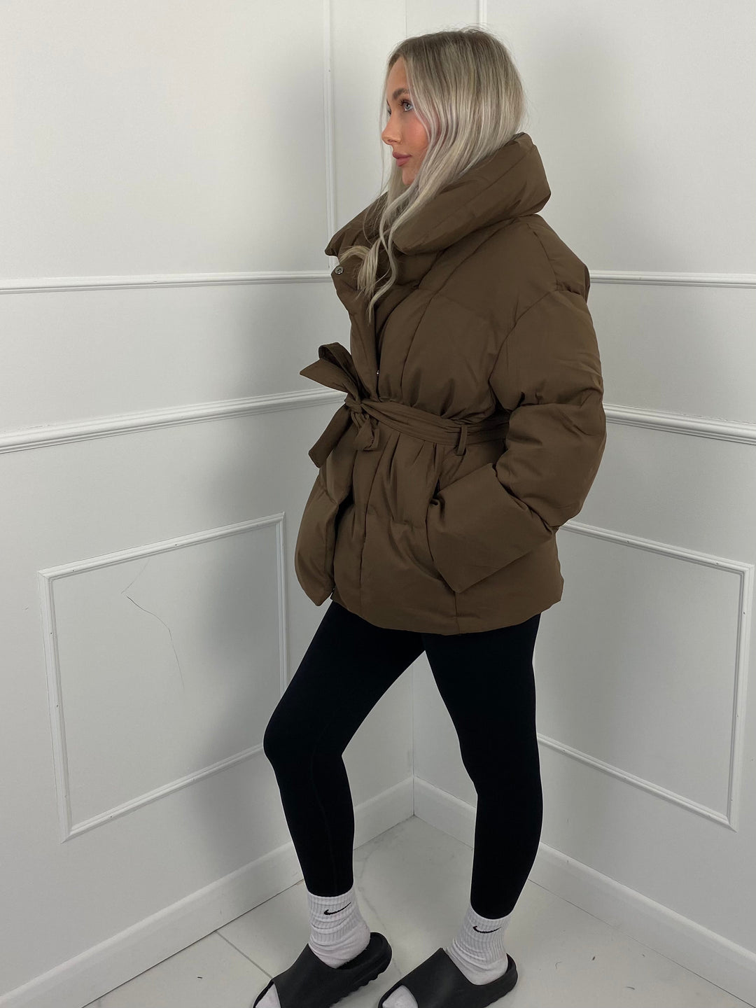 Erea Stylish Oversized Puffer Jacket, view 4 - Elena Harper