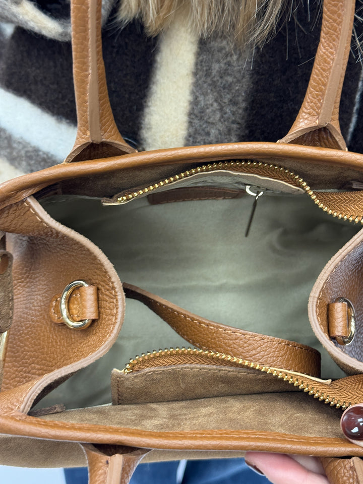 Odette™  |  Handbag Genuine Suede Italy
