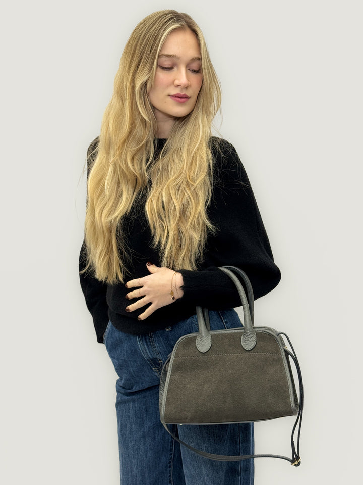 Odette™  |  Handbag Genuine Suede Italy