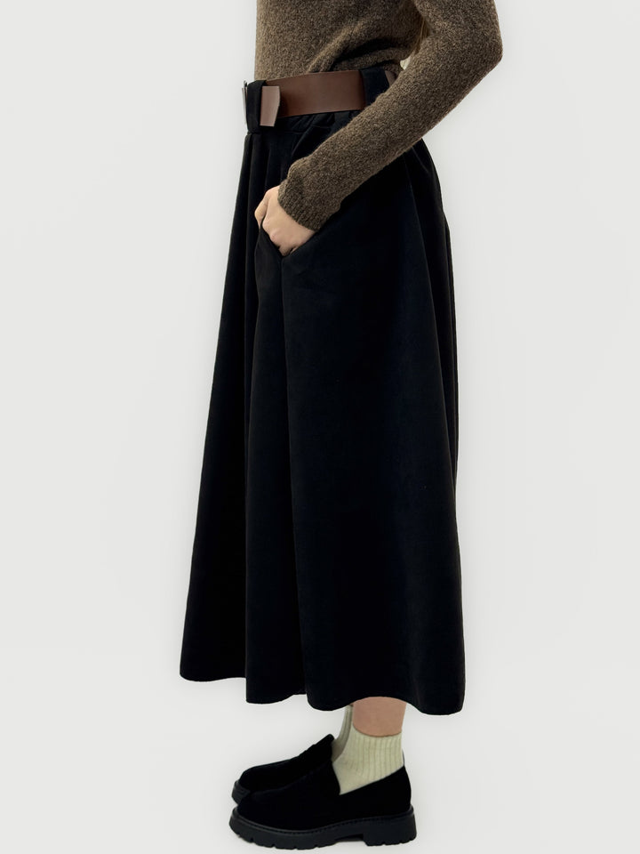Olivia™  |  Midi Skirt Velveteen Pleat